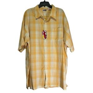 NWT Indigo 30 Plaid Short Sleeve Button Up Shirt Men’s Size 3X